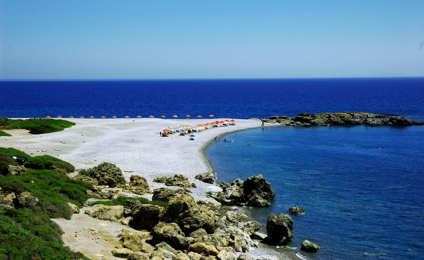 Gialiskari Beach near Paleochora, the coastal destination of the Anidri Gorge walk